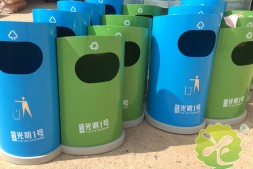 广州小区物业分类钢制垃圾回收箱厂家