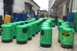 增城区户外圆柱形玻璃钢垃圾桶厂家定制