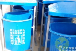 增城区小区物业环卫玻璃钢垃圾桶厂家定制