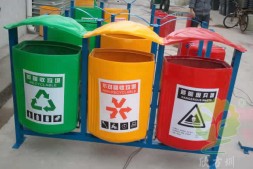 番禺区城市街道分类玻璃钢垃圾桶厂家定制