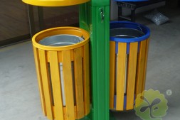 番禺区旅游景区分类钢木垃圾桶厂家