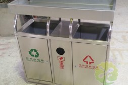 广州花都区带花箱分类户外不锈钢垃圾桶