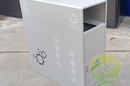 广州户外工业园区喷粉不锈钢分类垃圾桶