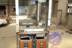 广州户外分类钢木广告垃圾回收箱厂家