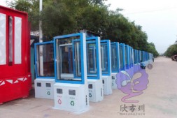 越秀区钢板烤漆分类广告果皮箱定制