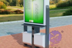 广州户外分类钢制广告果皮箱厂家