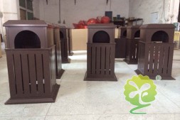 南沙区室内方形钢制果皮箱厂家