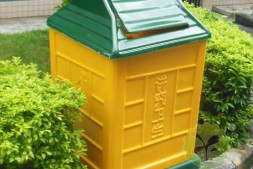 从化区小区物业环卫玻璃钢垃圾桶厂家定制