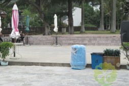 番禺区户外圆柱形玻璃钢垃圾桶厂家定制