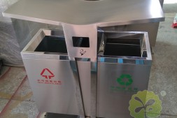 白云户外学校分类不锈钢垃圾箱定制