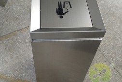 天河区室内方形不锈钢垃圾箱厂家