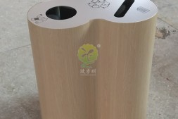 海珠室内高档创意三分类不锈钢垃圾桶