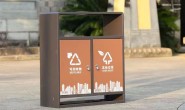 广州荔湾城市广场不锈钢分类垃圾桶
